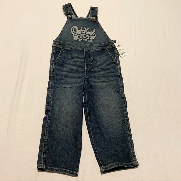 OshKosh B'Gosh Kids Denim Overalls Baby Size 3T - Picture 1 of 16